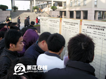 浙江公务员考试 资料图